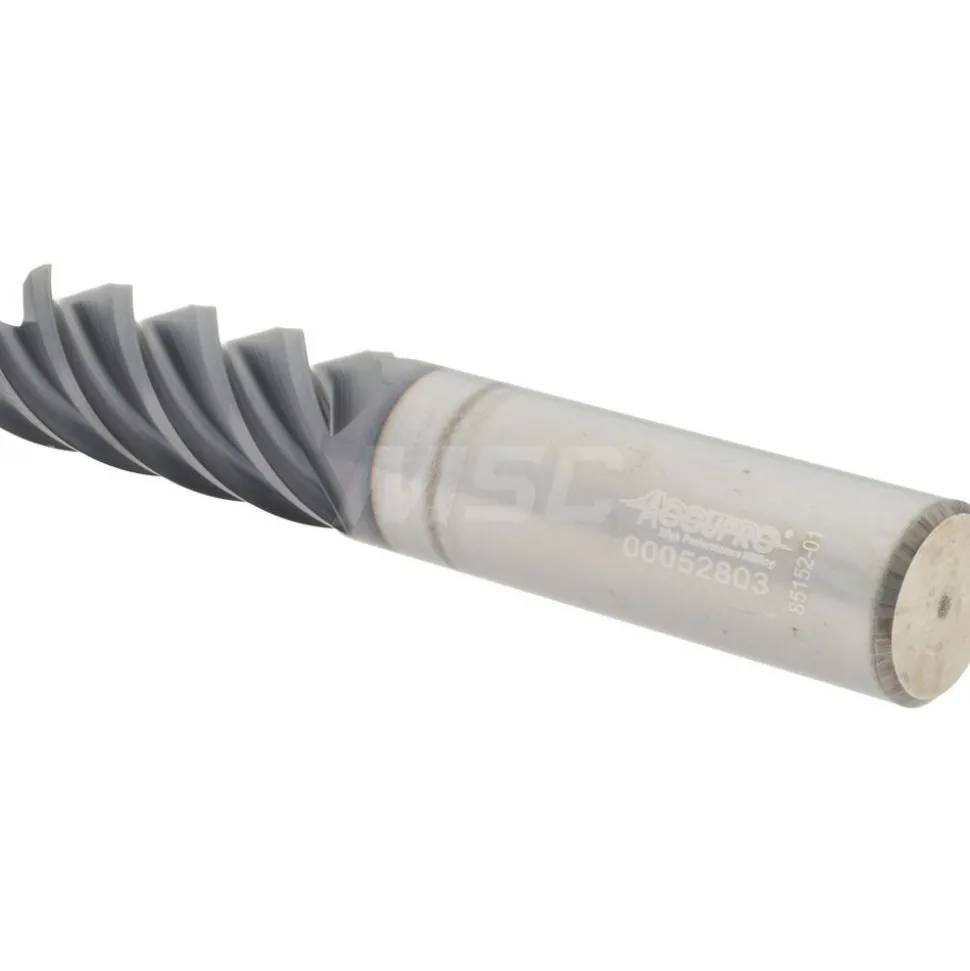 Square End Mill: 1/2" Dia, 1-1/4" LOC