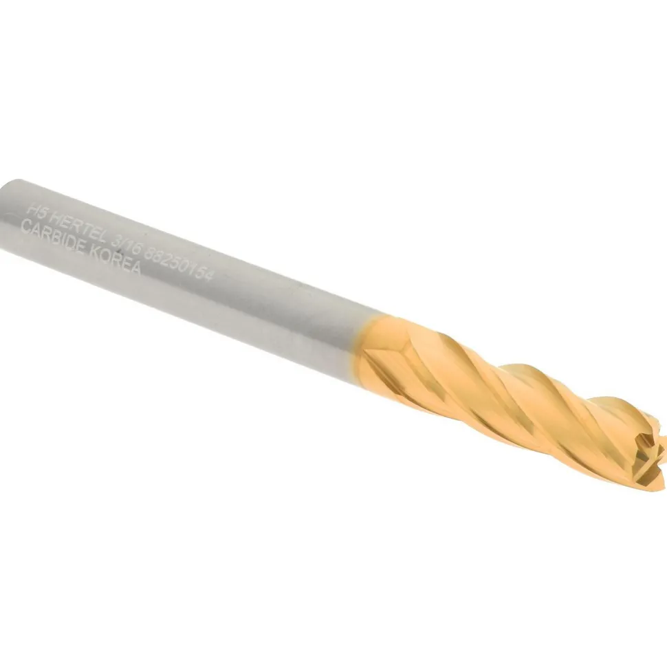 Square End Mill: 3/16" Dia, 5/8" LOC