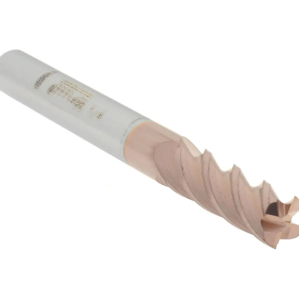 Square End Mill: 1/4" Dia, 3/4" LOC