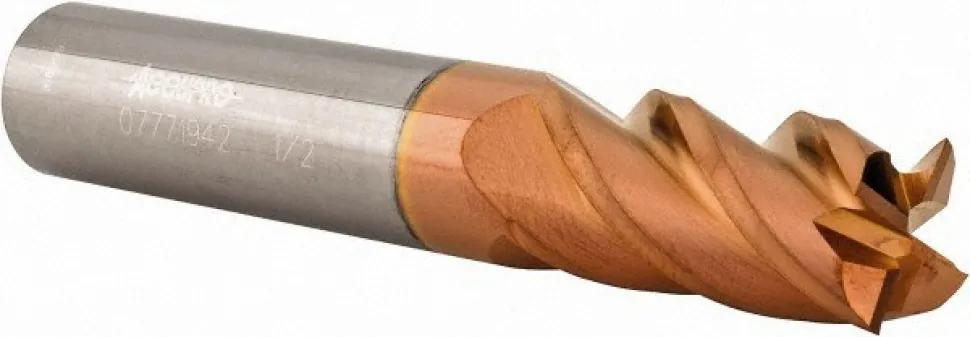 Square End Mill: 1/2" Dia, 1" LOC