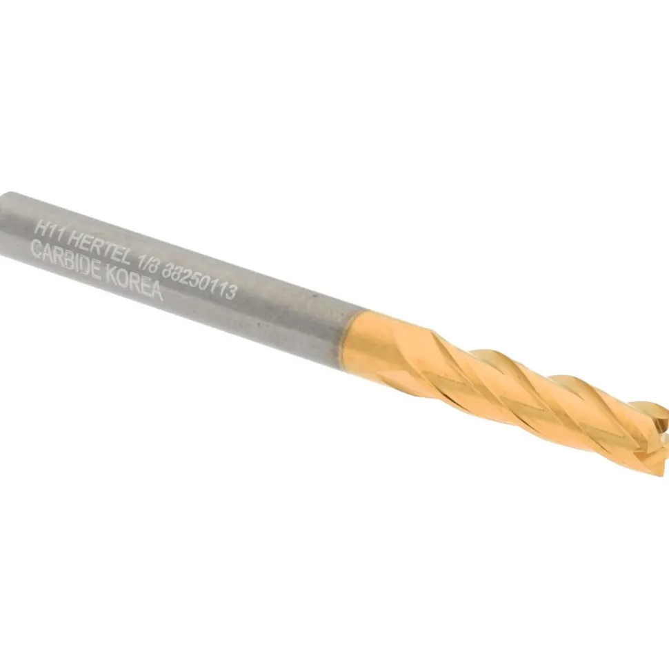 Square End Mill: 1/8" Dia, 1/2" LOC