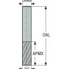 Square End Mill: 1/2" Dia, 1-1/4" LOC
