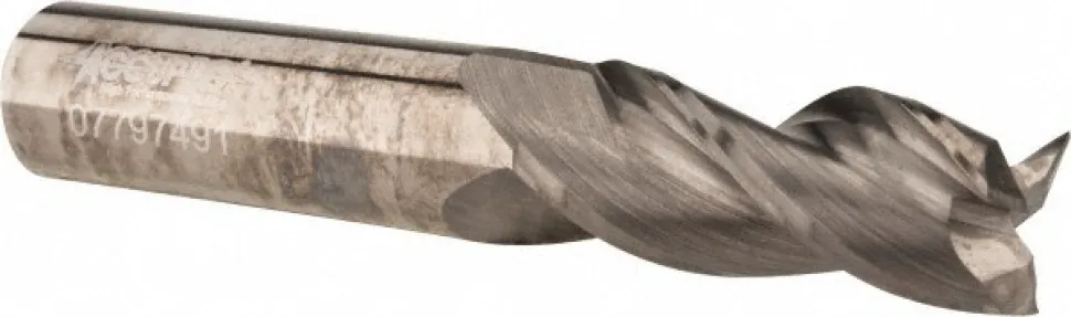 Square End Mill: 1/2" Dia, 1-1/4" LOC
