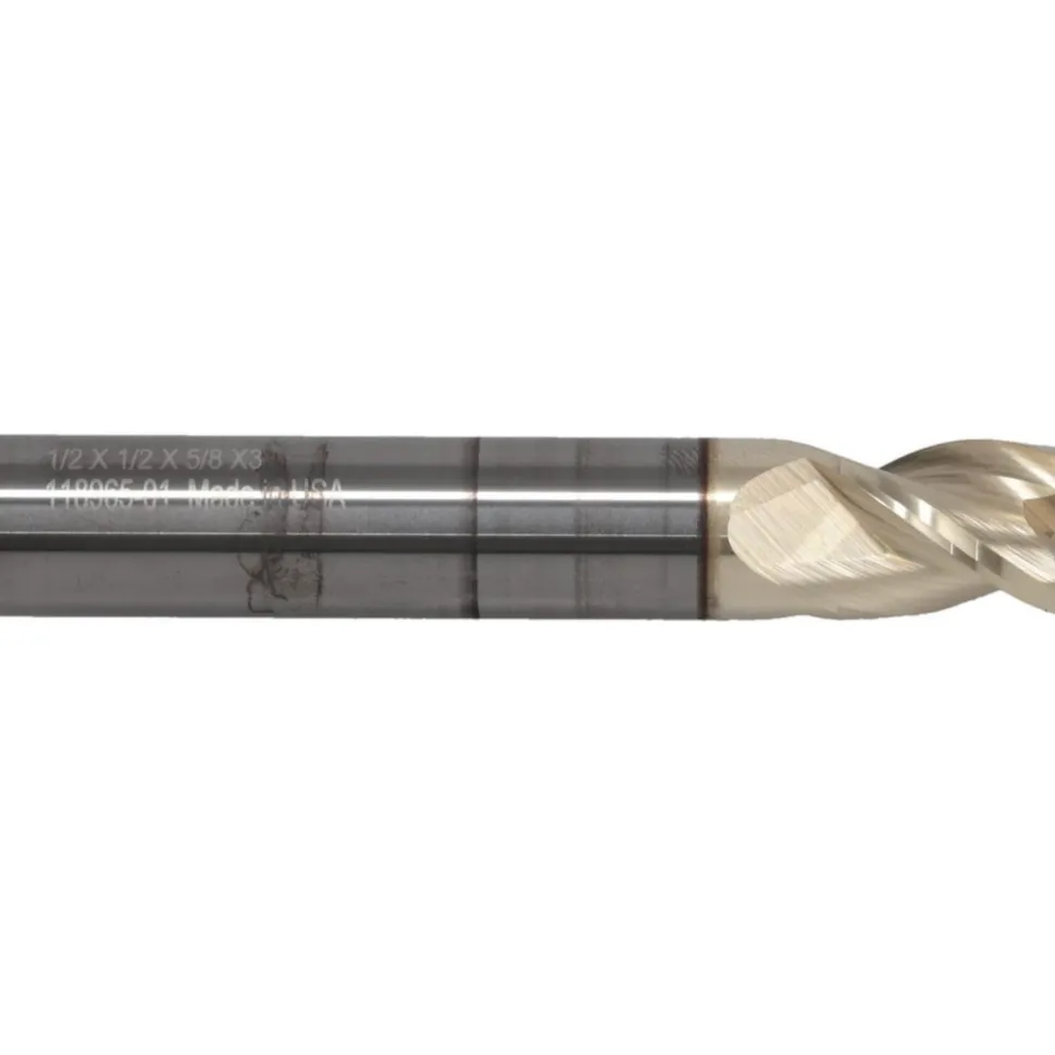 Square End Mill: 1/2" Dia, 5/8" LOC