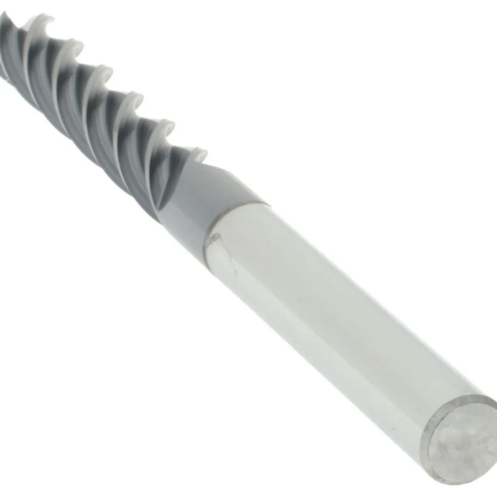 Square End Mill: 1/4" Dia, 1-1/4" LOC