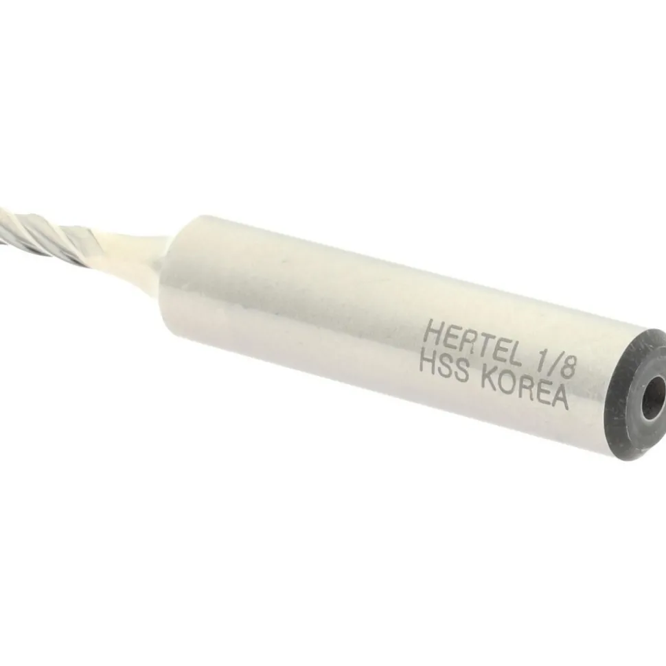 Square End Mill: 1/8" Dia, 3/8" LOC