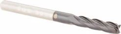 Square End Mill: 1/8" Dia, 1/2" LOC, 4 Flute, Solid Carbide