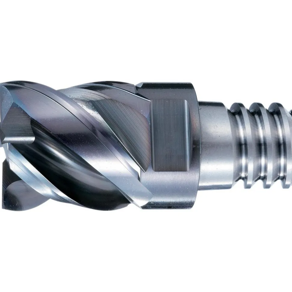 Square End Mill Heads; Mill Dia (Inch): 1/2; Mill Dia (Decimal Inch): 0.5000; Number of Flutes: 4; Length of Cut (Decimal Inch): 0.5000; Connection Type: PXVC; Overall Length (Inch): 0.7480 in; Material: Solid Carbide; Finish/Coating: Cr; Cutting Direction: Right Hand