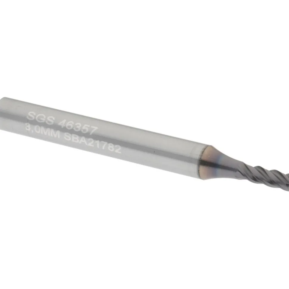 Square End Mill: 3.00 mm Dia, 8.00 mm LOC