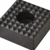 1" Square, 1/2" High, 1/4 C Bore SHCS Size, Fine Tooth Grade, Diamond Serration, High Speed Steel, Square Positioning Gripper