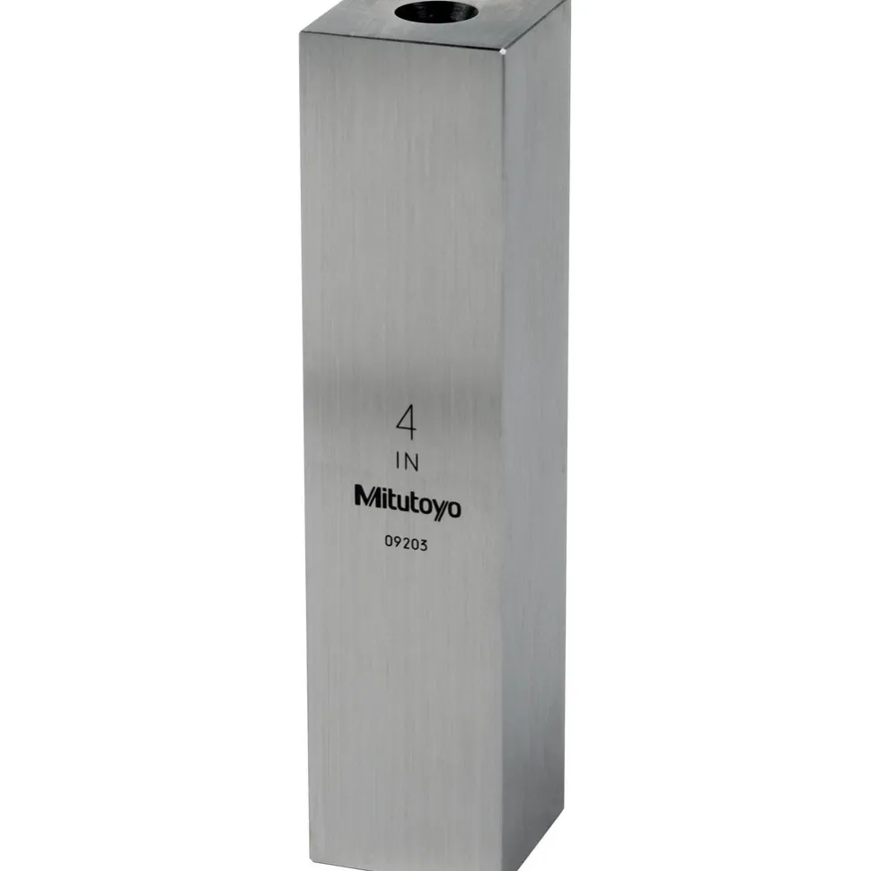 Square Steel Gage Block: 4", Grade 0