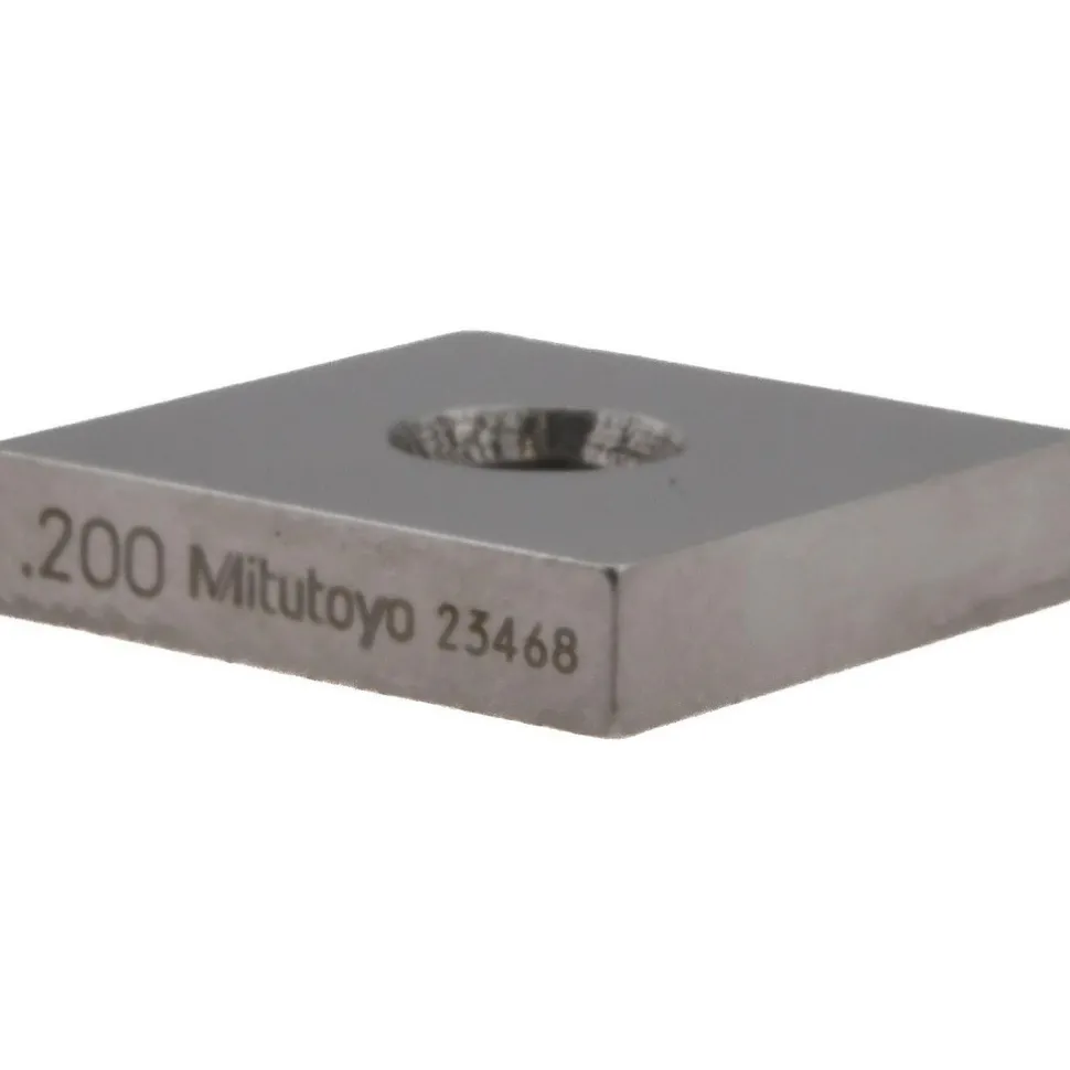 Square Steel Gage Block: 0.2", Grade 0