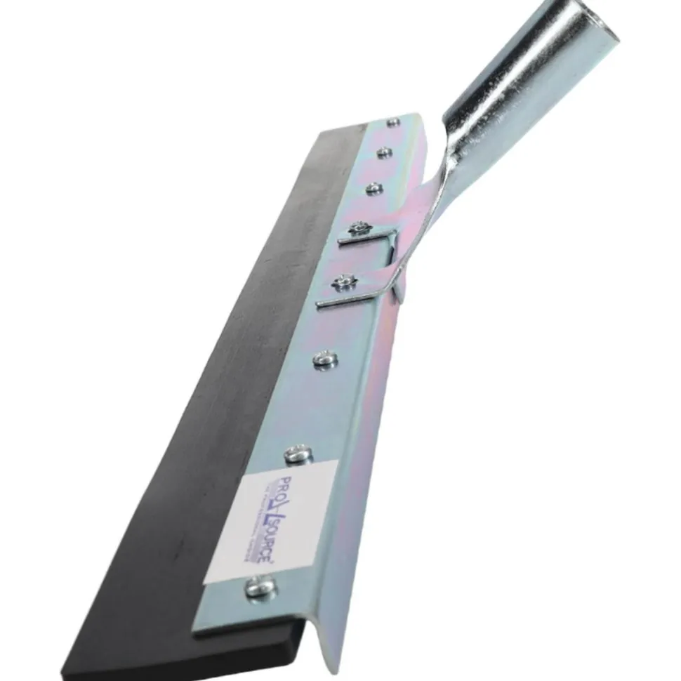 Squeegee: 24" Blade Width, Rubber Blade, Tapered Handle Connection