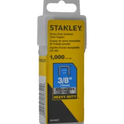 Stainless Steel Narrow Crown Staple: 3/8" Leg Length