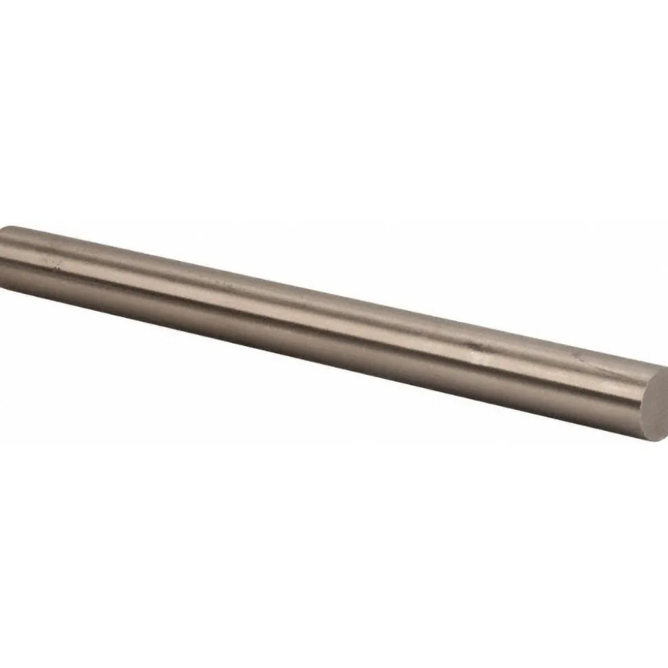 304 Stainless Steel Round Rod: 1/4" Dia, 6' Long