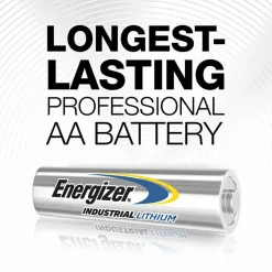 Standard Battery: Size AA, Lithium