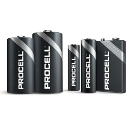 Standard Battery: Size 9V, Alkaline