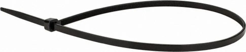 Standard Cable Tie: 14.6" Long, Black, Nylon