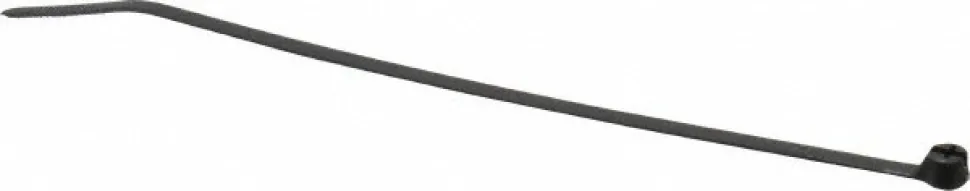 Standard Cable Tie: 7.31" Long, Black, Nylon