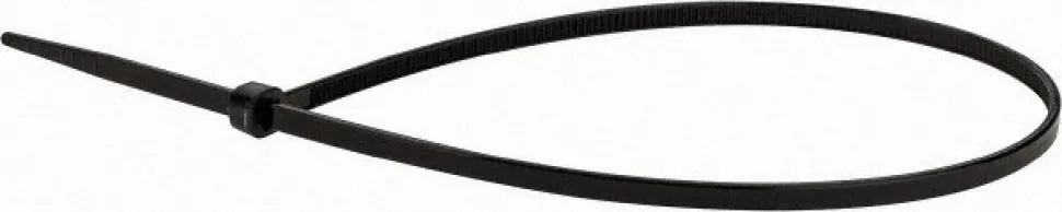 Standard Cable Tie: 11.4" Long, Black, Nylon