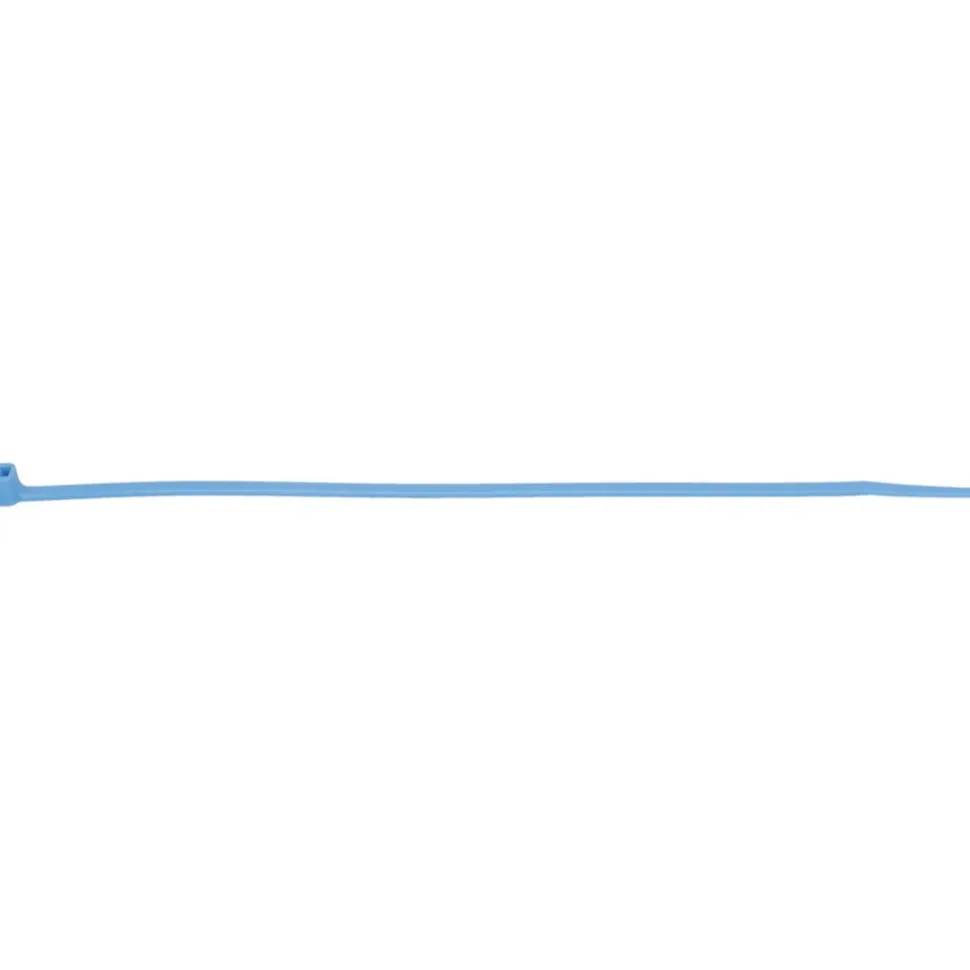 Standard Cable Tie: 8" Long, Blue, Nylon