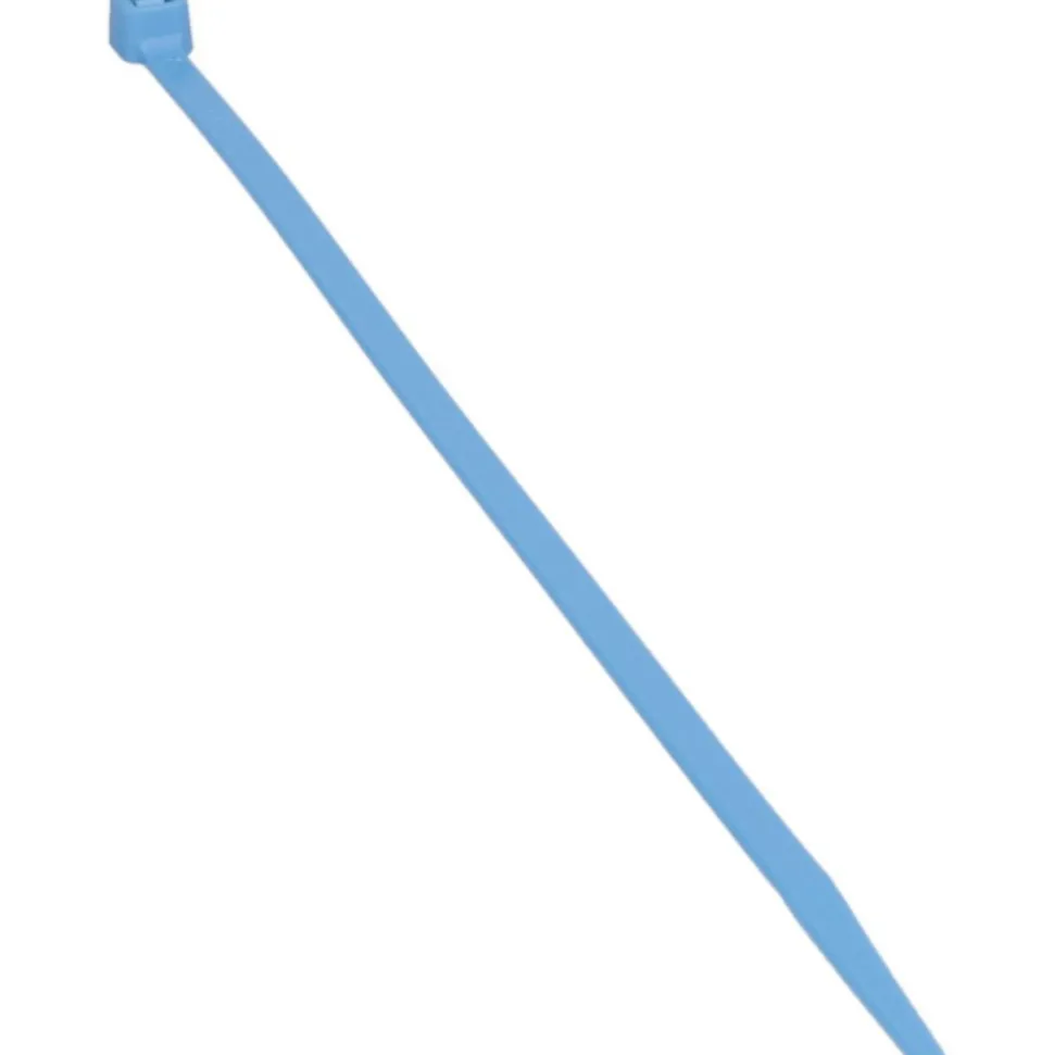 Standard Cable Tie: 8" Long, Blue, Nylon