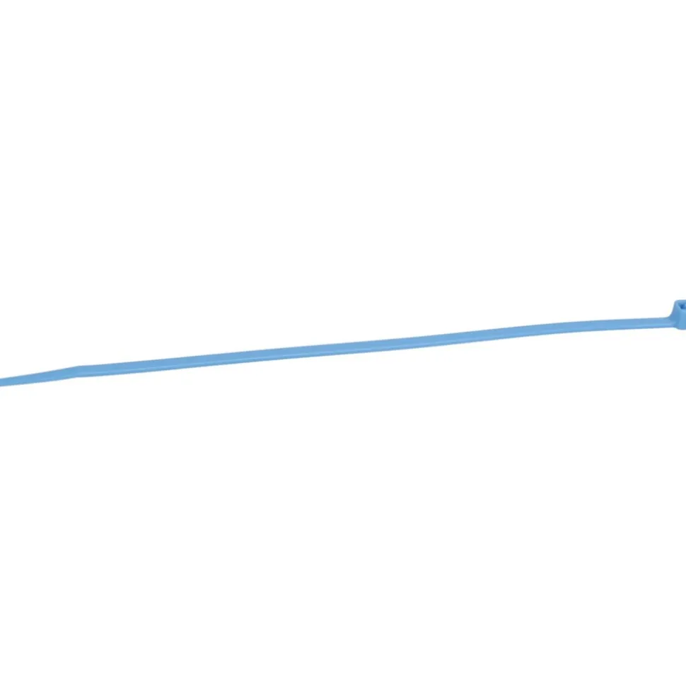 Standard Cable Tie: 8" Long, Blue, Nylon