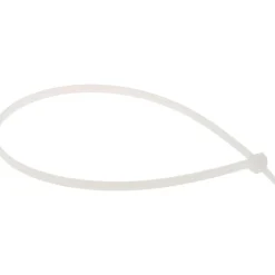 Standard Cable Tie: 14-1/4" Long, Natural, Nylon