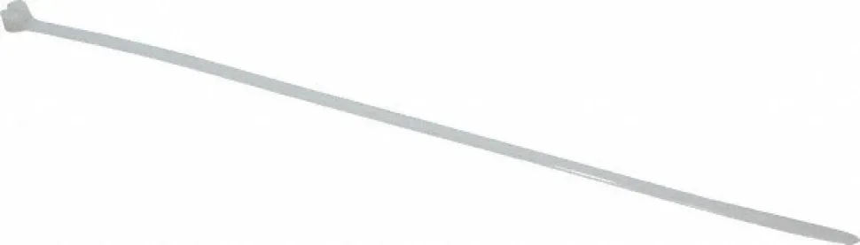 Standard Cable Tie: 13.4" Long, Natural, Nylon