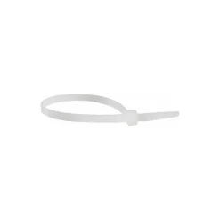Standard Cable Tie: 7.562" Long, Natural, Nylon
