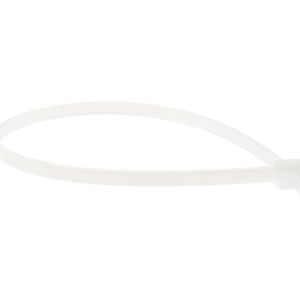 Standard Cable Tie: 8-7/8" Long, Natural, Nylon