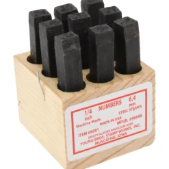 Standard Stamp Set: 1/4" Character, 9 pc