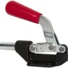 Standard Straight Line Action Clamp: 850 lb Load Capacity, 1.63" Plunger Travel, Flanged Base, Carbon Steel