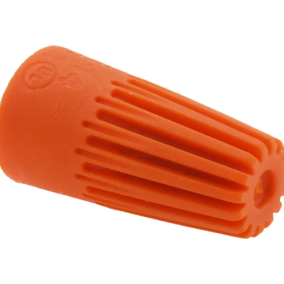 Standard Twist-On Wire Connector: Orange, Corrosion-Resistant, 2 AWG