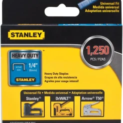 Staples: Staple Type: Heavy-Duty Narrow Crown Staple; Crown Width (Decimal Inch): 0.4220; Leg Length (Inch): 1/4
