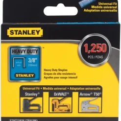 Staples: Staple Type: Heavy-Duty Narrow Crown Staple; Crown Width (Decimal Inch): 0.4220; Leg Length (Inch): 3/8