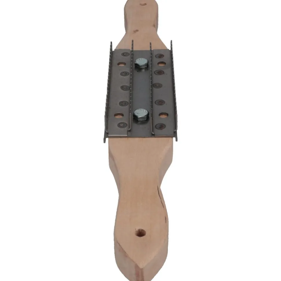 Steel Buffing Wheel Rake with Handle