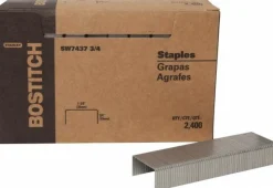 Steel Crown Staple: Flat Style, 0.625" Crown Width, 1-3/8" Leg Length