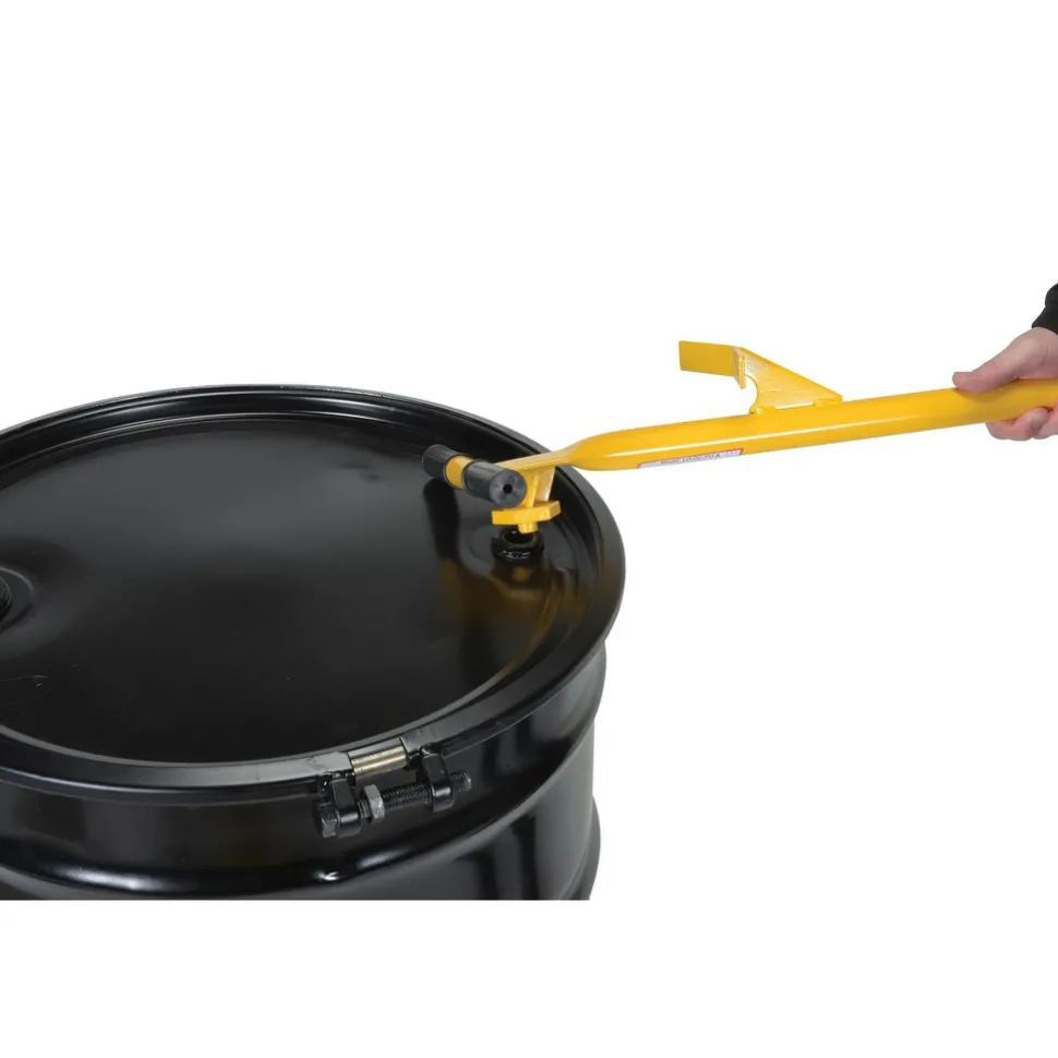 Steel Low Profile Drum Dolly with Poly On Steel Casters: 21-5/8 In. x 31-5/8 In. x 37-5/8 In. 1200 Lb. Capacity Yellow