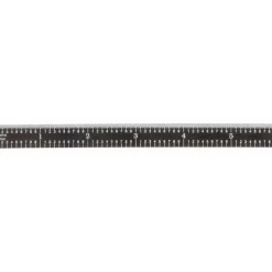 Steel Rule: 6" OAL, 5R Graduation, Flexible, 1/2" OAW