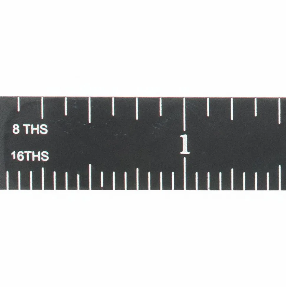 Steel Rule: 6" OAL, 4R Graduation, Flexible, 1/2" OAW