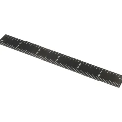 Steel Rule: 6" OAL, 4R Graduation, Rigid, 3/4" OAW