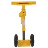 Steel Stabilizing Jack with Solid Foam Wheels: 100,000 Lb. Static Capacity Yellow