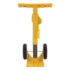 Steel Stabilizing Jack with Solid Foam Wheels: 100,000 Lb. Static Capacity Yellow