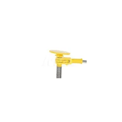 Steel Trailer Stabilizing Ratchet Jack: 26-5/8 In. x 17-5/8 In. x 39 In. 100,000 Lb. Static Capacity Yellow
