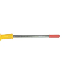 Steel Trailer Stabilizing Ratchet Jack: 26-5/8 In. x 17-5/8 In. x 39 In. 100,000 Lb. Static Capacity Yellow