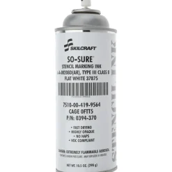 Stencil Inks: Color: White; Container Size: 10-1/2 oz