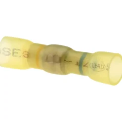 Step-Down Terminal: Crimp-On, Seal & Solder, Yellow, 12-10 to 16-14 AWG, Heat Shrink, Polyolefin
