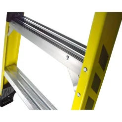 3 Step Fiberglass Foldable Step Ladder: Type IAA 375 lb Capacity 4' Height