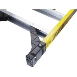5 Step Fiberglass Foldable Step Ladder: Type IAA 375 lb Capacity 6' Height